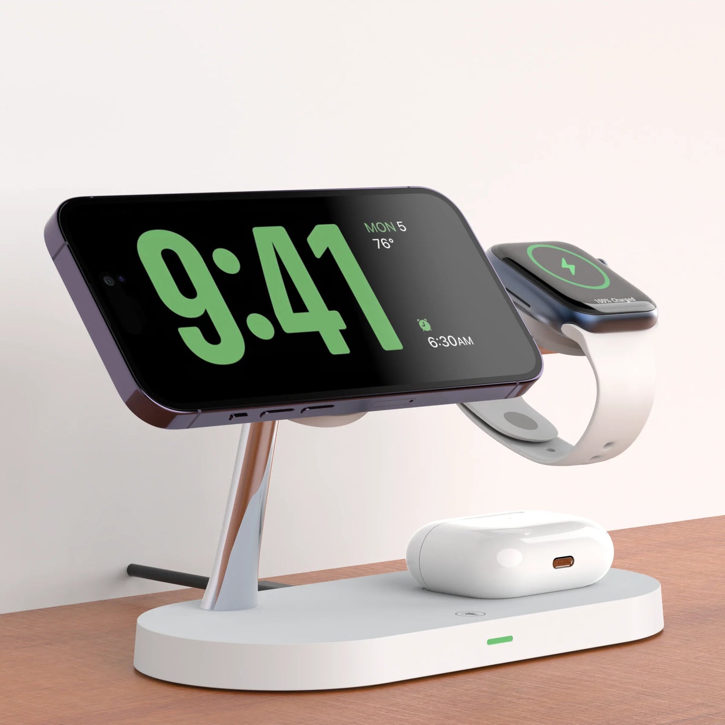 3in1 ワイヤレス充電ステーション AirDock|iPhone・Apple Watch・AirPods対応