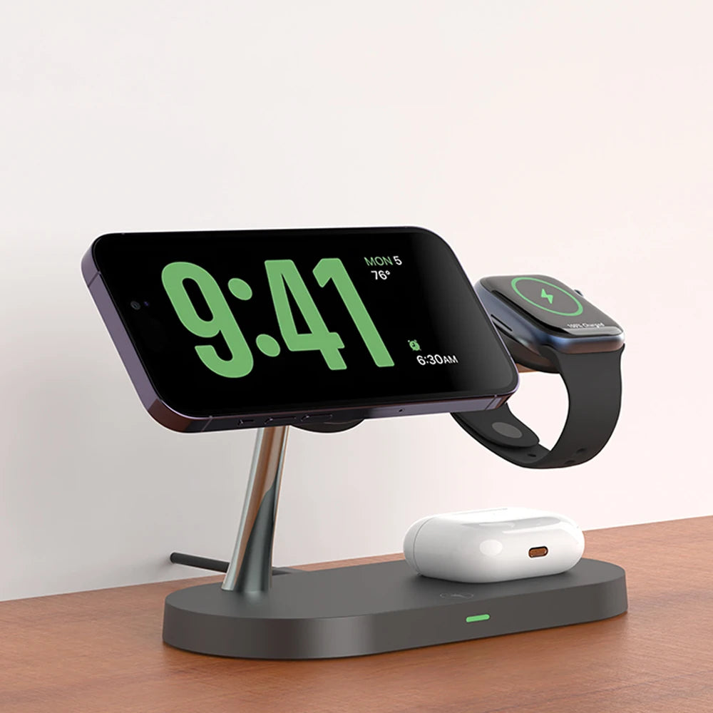 3in1 ワイヤレス充電ステーション AirDock｜iPhone・Apple Watch・AirPods対応